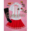 Unique adult red beautiful girls Chinese school uniforms